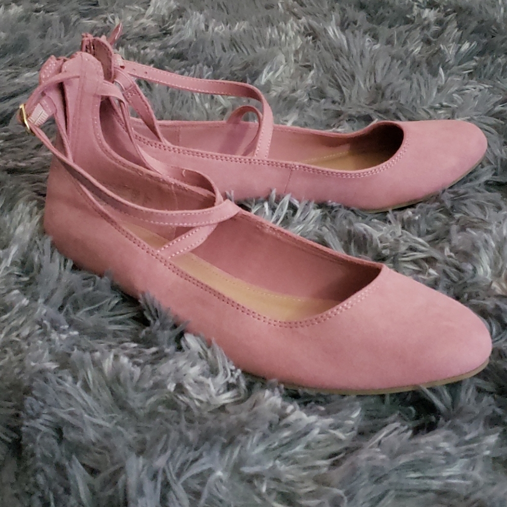 Faux Suede Flats